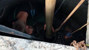 Чистка артезианской скважины с.Конецполь 2021 год