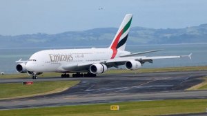 Emirates A380 Lands in Auckland - Witness the Arrival of the World's Largest Passenger Airliner