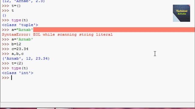 Tuple in Python | Python tutorial for Beginners