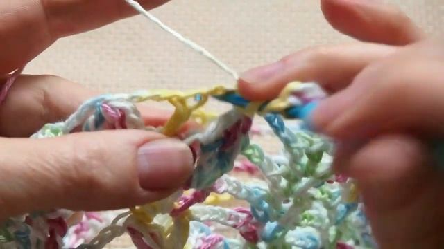Авоська крючком. Crochet bag tutorial.Как связать авоську.Пошаговое вязание авоськи+СХЕМА Урок 213