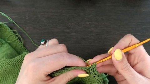 Как обвязать края изделия, чтобы они не закручивались.