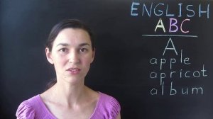 1. Английский алфавит для детей. Буква A