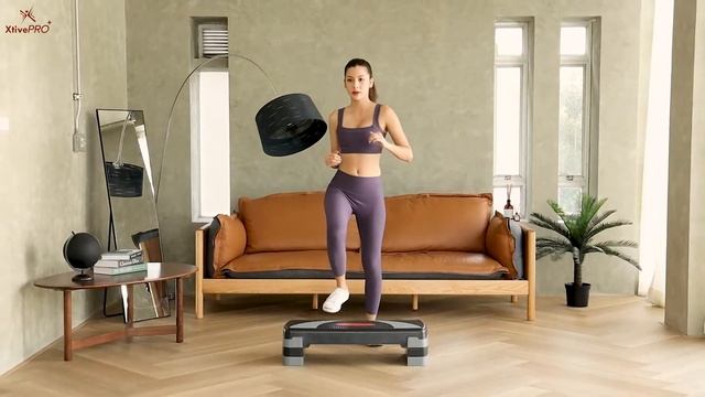 XtivePRO แท่นสเต็ปสำหรับเล่นแอโรบิค ปรับความสูงได้ 3 ระดับ แท่นออกกำลังกาย คาร์ดิโอ Step Original смотреть онлайн