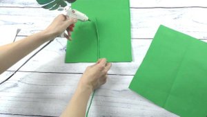 Мастер-класс: монстера из фоамирана. DIY декор для дома. Делаем лист монстеры своими руками