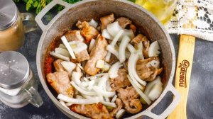 Тушеная картошка с козлятиной