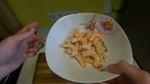 КРЕВЕТКИ ЖАРЕНЫЕ В СОУСЕ БЛЮ ЧИЗ! BLUE CHEESE SAUCE