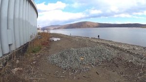 Рыбалка на городской набережной Комсомольска-на-Амуре. Щука в азарте )) 16 октября 2022. КОМСОМОЛЬС