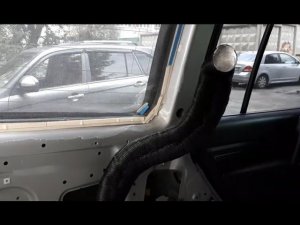 Установка автономного отопителя Планар 2D-12-S в Mitsubishi Pajero 4. Тест с воздуховодами.