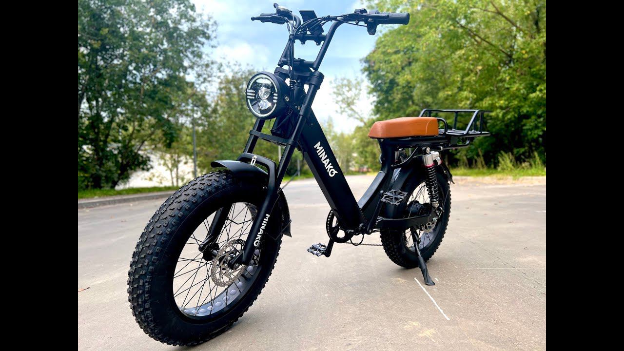 Электровелосипед Minako Bizon - КАЧЕСТВО И СТИЛЬ! Обзор, Тест-драйв, замер максималки, разбор. смотреть онлайн
