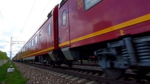 "Впервые на канале!" Электровоз ЧС6-029 с поездом (Красная Стрела) №1 "Санкт Петербург - Москва"