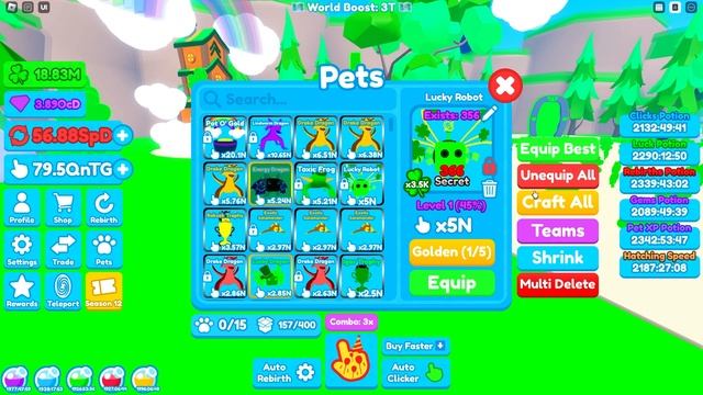 МЕГА УДАЧА В ST. PATRICK ОБНОВЛЕНИИ REBIRTH CHAMPIONS X В РОБЛОКС! ROBLOX смотреть онлайн