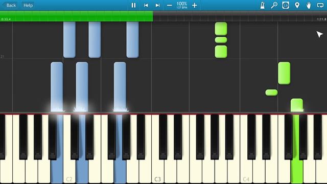 Вирус - Ты Меня Не Ищи (на пианино Synthesia) смотреть онлайн