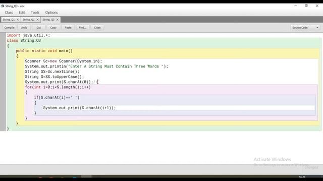 #3 Java String Handling Programs ||Accept a name(Containing three words) & Display only the initial смотреть онлайн