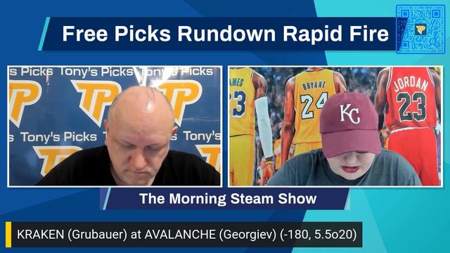 Seattle Kraken vs Colorado Avalanche 4/26/2023 FREE NHL Picks and Predictions on Morning Steam Show