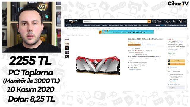 2000 TL Civarı PC Toplama Tavsiyesi (2255 TL APU Sistem, Monitör ile 3000 TL) - 10 Kasım 2020 смотреть онлайн