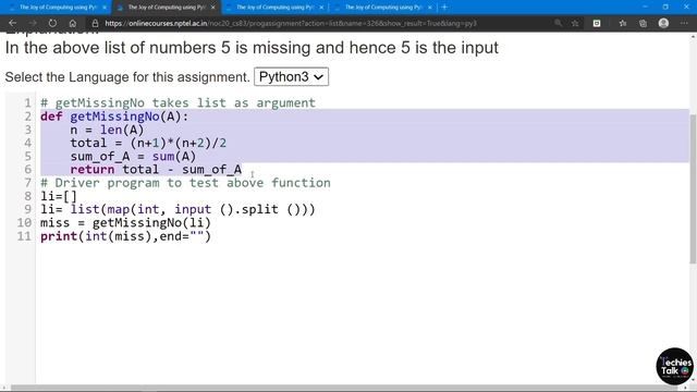 NPTEL The Joy of Computing using Python Week 10 Programming Quiz Assignment Solutions | Swayam смотреть онлайн