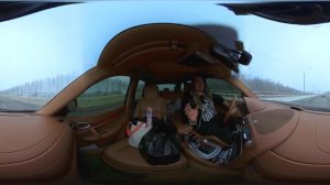 Insta 360 One R тест в авто на ходу при очень плохом освещении (5.7K 360 Video)