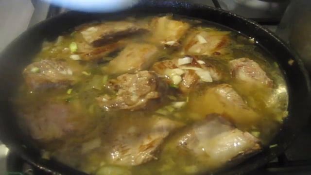 Ребра в мачанке  Белорусская кухня