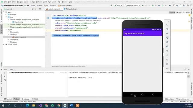 Ch1 - Creating Android Project and Main activity from Scratch | Easy Android development tutorial смотреть онлайн