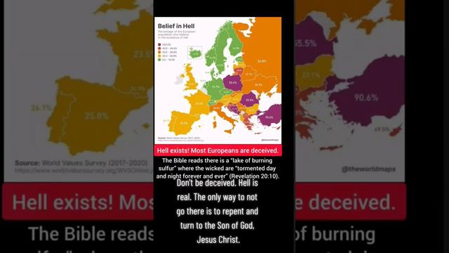 Europe's Lack of Belief in Hell #bible #Jesus #God #hellfire #salvation #deception #scripture