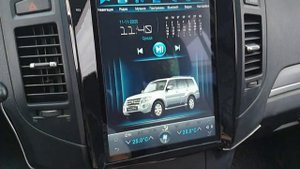 Mitsubishi Pajero IV магнитола в стиле Тесла Экран 12,1"