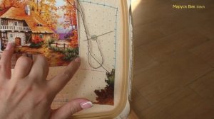 108. Старт нового процесса "Осенний пейзаж" от Luca-S: обзор, организация и первые крестики/Вышивка