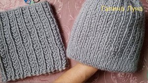 Вязание.Шапка и снуд спицами