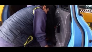 How to remove the rear door panel and speaker on  Ford C-max