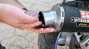 Петарды против глушителя мотоцикла