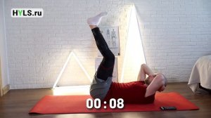 Табата для пресса по таймеру. Интервальная тренировка дома за 4 минуты