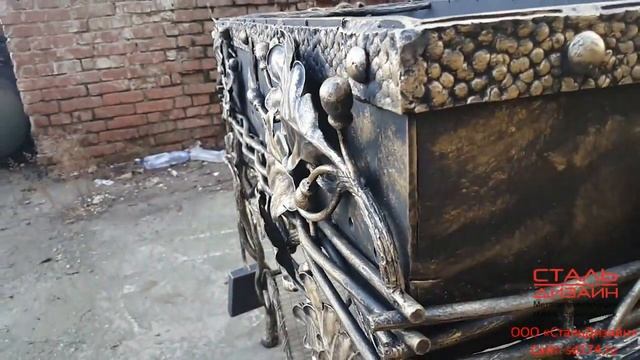 Восхитительный, эксклюзивный кованый мангал ручной работы! ООО "СтальДизайн Челябинск" смотреть онлайн