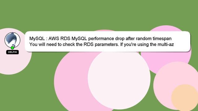 MySQL : AWS RDS MySQL performance drop after random timespan