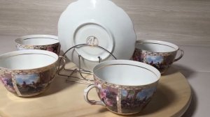 Продаётся Чайный сервиз, Японский тончайший фарфор, шесть пар, цена одной пары 700₽