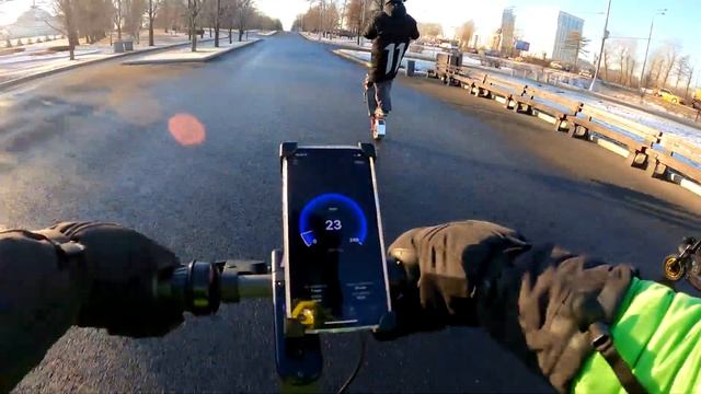 мировой рекорд вилли / wheelie world record on electric kick scooter