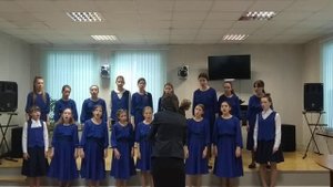 Хор ДШИ 24 " Триумф". В. Ребиков " Румяной зарёю", р.н.п. " Уж я золото хороню" обр. М.Анцева