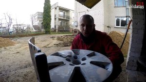 Ремонт литых дисков и пескоструйка своими руками.