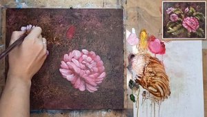 ?ФАНТАЗИЯ. ЦВЕТЫ/Пишем маслом. Живопись #живописьмаслом #какнарисовать #цветымаслом #oilpointing