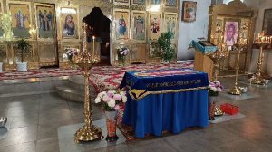 Успение Пресвятой Богородицы. Чин погребения плащаницы.