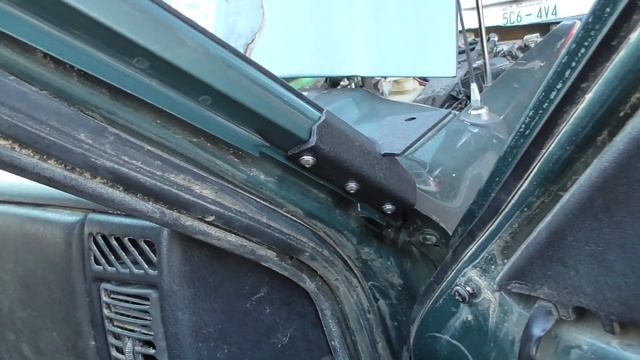 AuxBeam Jeep Cherokee XJ A Pillar Light Mount | Lower Windshield Bracket  | Install