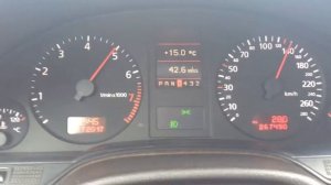 Audi A8 D2 3.7 разгон 0-200км/ч