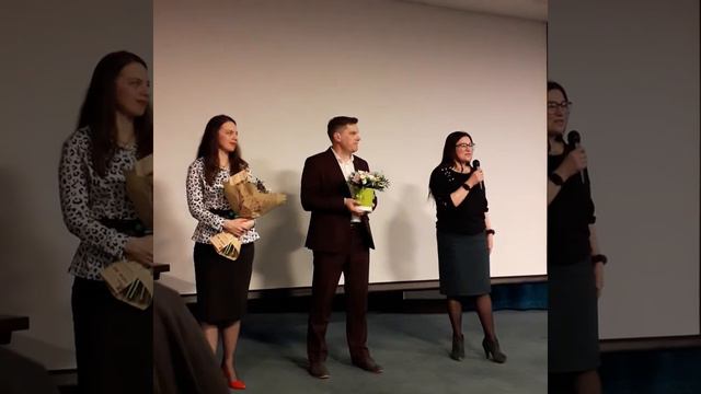 Признание победителей автопрограммы Марины и Евгения Штефан, Юлии Баутиной.