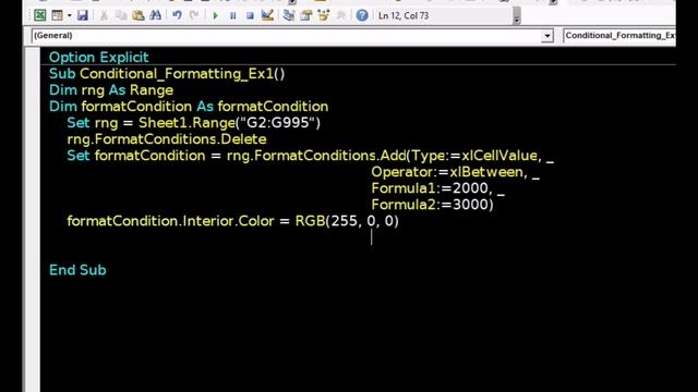 54 – Excel VBA Code to Apply Conditional Formatting | Excel Automation | #excelsteps смотреть онлайн