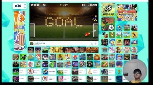 Aadit plays 'A Small World cup' on Poki.com - the game that defies physics