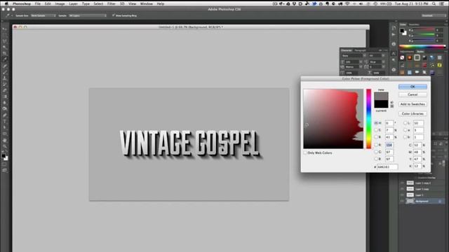 Retro/Classic Movie Title Card Photoshop Tutorial смотреть онлайн