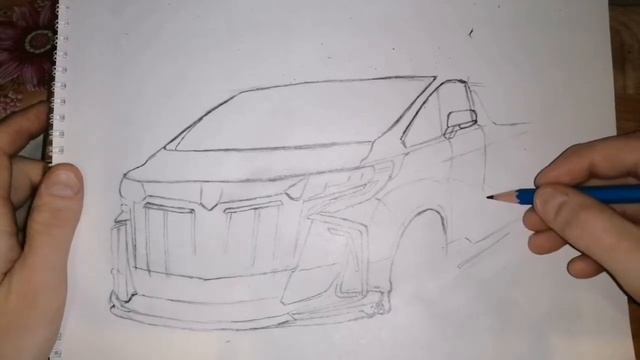 Рисуем машину карандашом смотреть онлайн