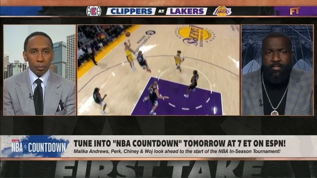 BIG TIME WIN FOR LAKERS! - Stephen A. reacts to the Battle of LA matchup | First Take смотреть онлайн