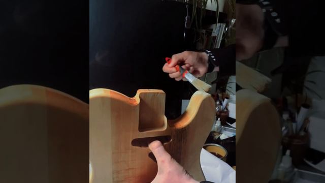 Изготовление очередной гитары #handmade #electricguitar #woodworking