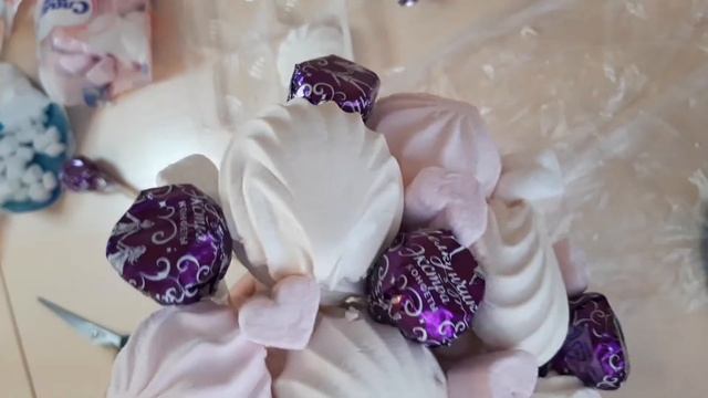 Самый легкий способ сделать букет из зефира своими руками. Букет из маршмеллоу за 10 минут