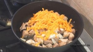 Гречка по-купечески со свининой в сковороде