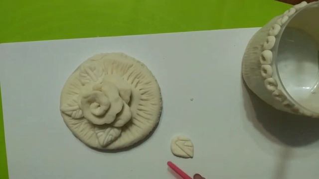 Холодный фарфор. Шкатулочка.